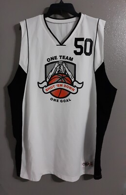 MEN'S High Five Sportswear #50 OK NE TEAM,ONE GOAL BASKETBALL JERSEY. SZ 2XL