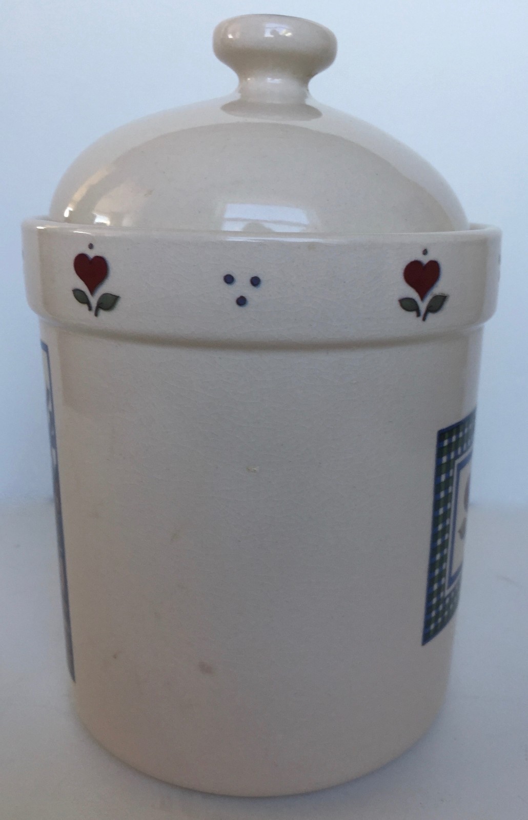 Susan Winget Canister Heart Songs A Loving Heart Is The Truest Wisdom VTG 8.5