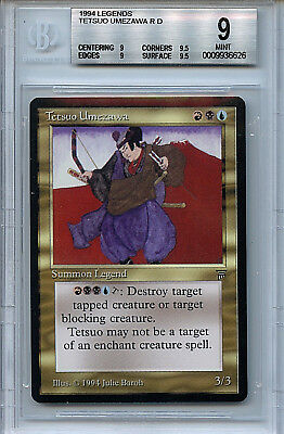 MTG Legends Tetsuo Umezawa BGS 9.0 (9) Mint Magic Card MTG Legends Tetsuo Umezawa BGS 9.0 (9) Mint Magic Card