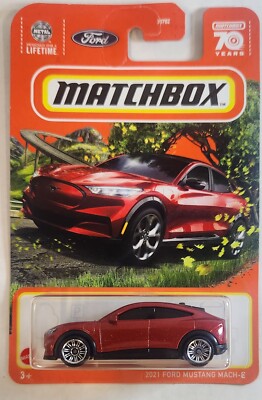 2023 Matchbox 2021 Ford Mustang Mach-E California Route 1 Rapid Red 70 Years