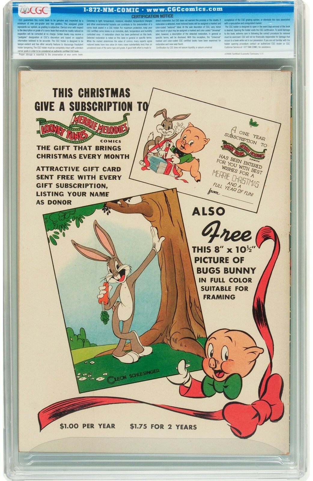 Looney Tunes and Merrie Melodies Comics #26 CGC Graded