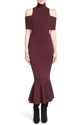 

НОВИНКА OLIVIA PALERMO + CHELSEA 28 Вязаная юбка в рубчик с рюшами и рюшами, свитер  4/6, Фиолетовый