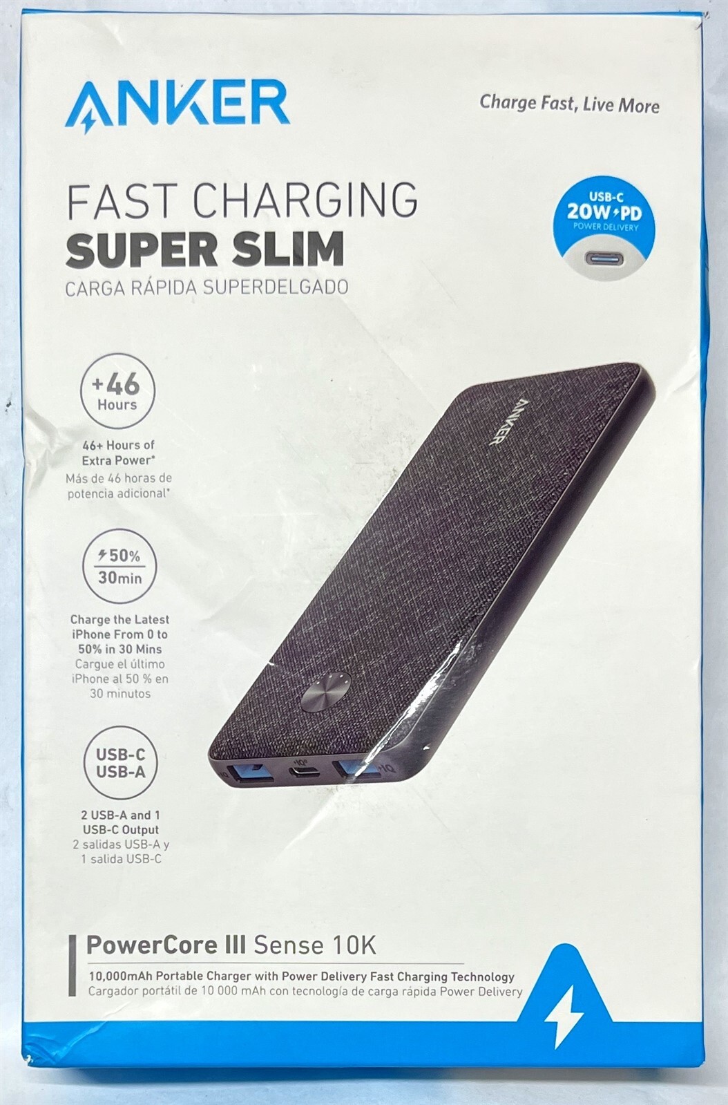 Anker Power Bank(10000mAh)USB-C ブラック新品 Anker アンカー モバイルバッテリー 大容量 小型 Power Bank