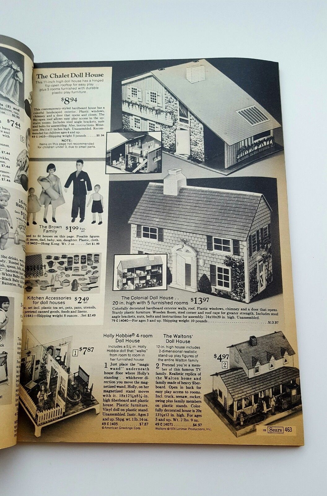 Sears 1976 Christmas Catalog of Toys. Disney Barbie,Lionel, GI Joe, Star Trek, L