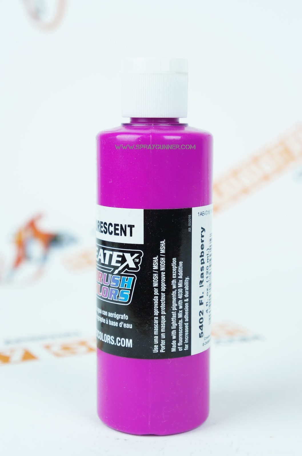 Createx Airbrush Colors 5402 Fluorescent Raspberry 4oz. water-based paint 