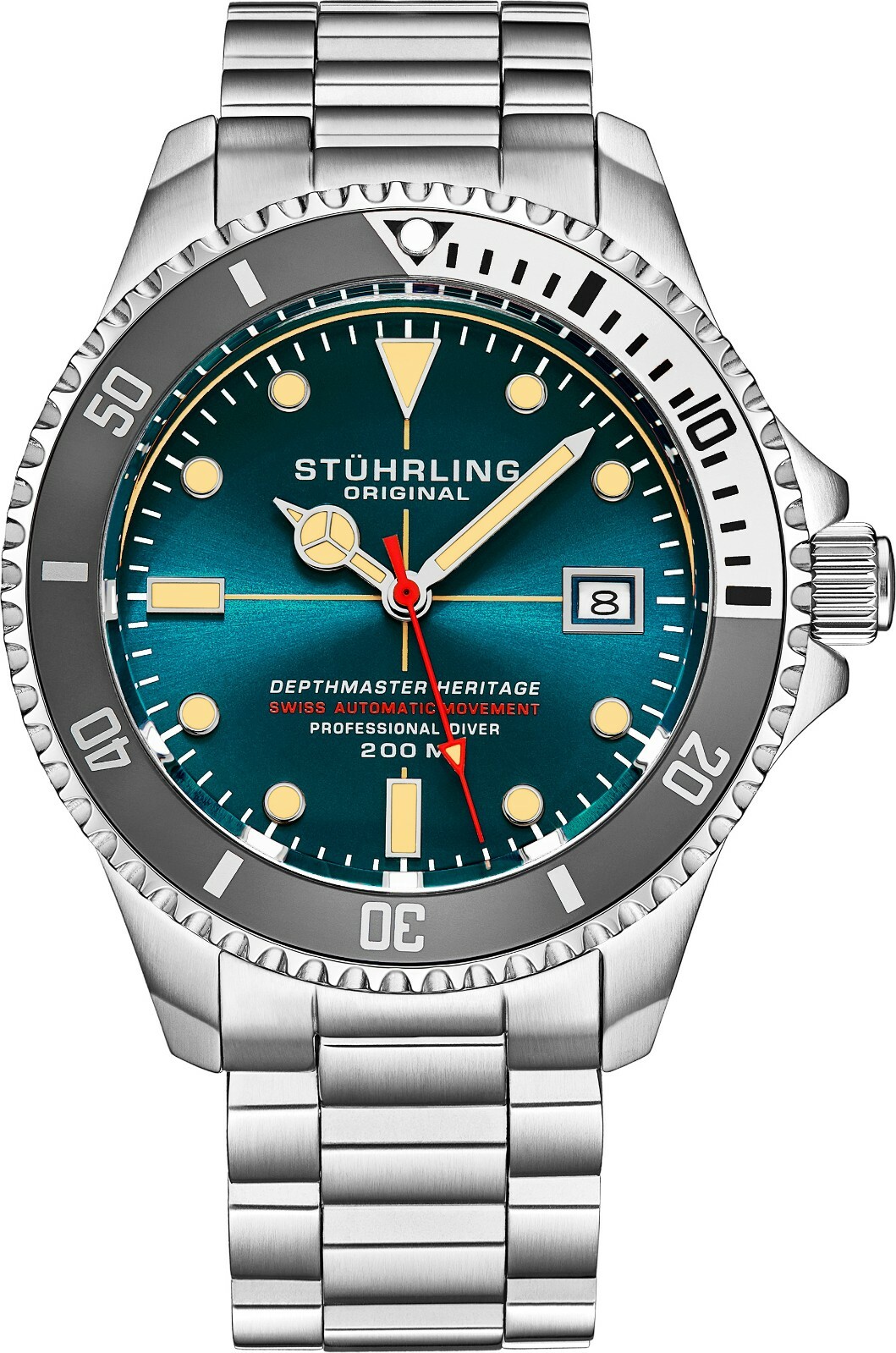 stuhrling depthmaster professional diver 10atm