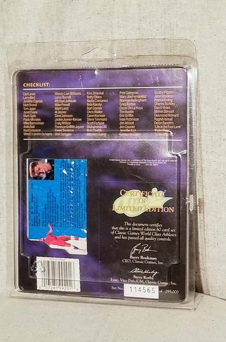 True Vtg Rare Limited Ed. Classic World Class Athletes 1992 Collectible Cards