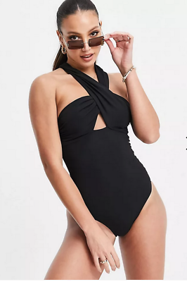 Figleaves black swimming costume clearance