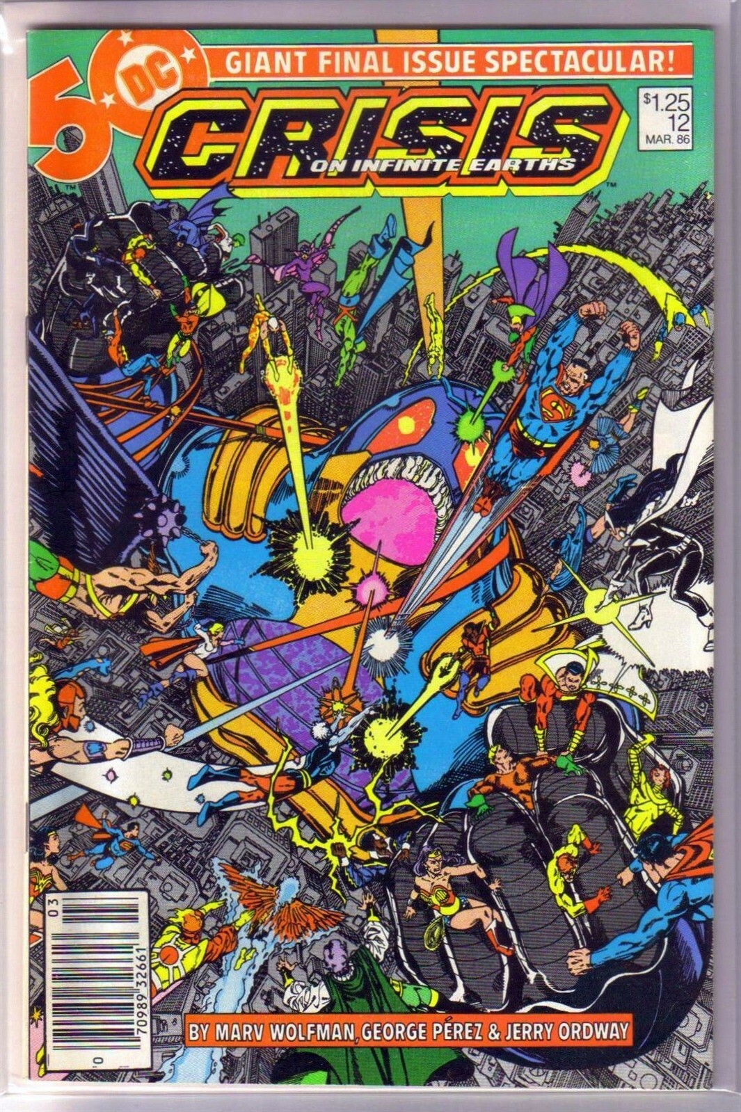 CRISIS on INFINITE EARTHS #12 Giant Final Issue! DC Comic