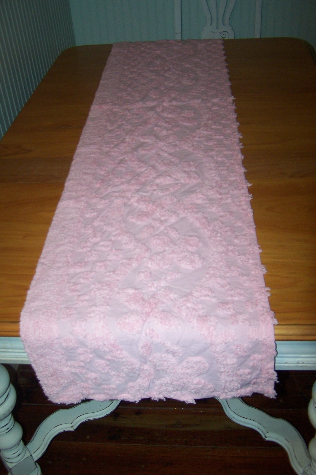 The Cody Alliance Pink Cotton Chinelle Fabric Valance ~ 16