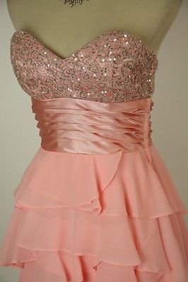 Masquerade Blush $120 Evening Prom Formal Cruise Long Homecoming Dress size 9