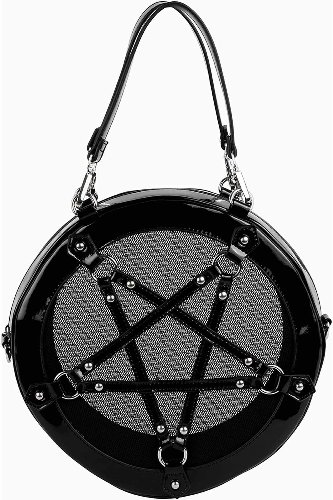 【KILLSTAR】月モチーフ MYTH 黒 スタッズ ハンドバッグ Myth Handbag | Killstar