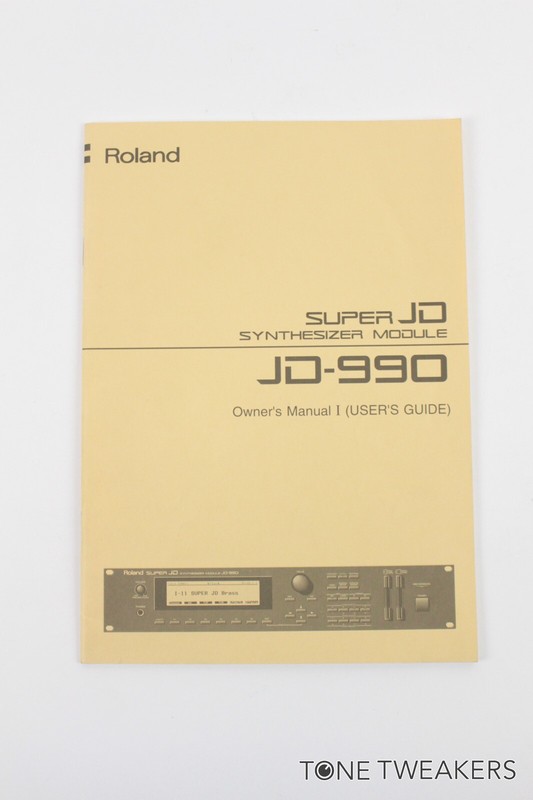 ROLAND JD-990 OWNERS MANUAL I USER GUIDE synthesizer module