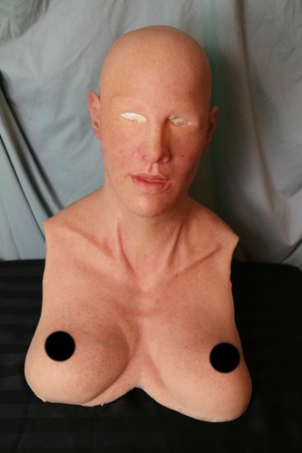 Realistic silicone female mask
