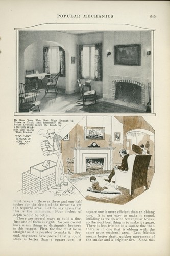 1925 Magazine Article How Your House Chimney Should Work Smoke
