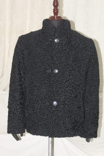 Pre-owned Handmade Reversible Persian Lamb Fur & Leather Jacket Coat All Sizes Colors In Red