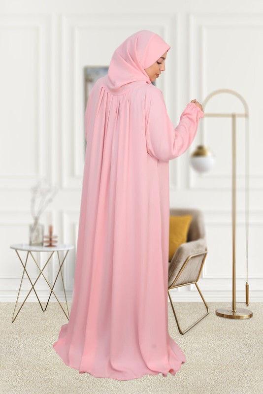 Abaya Muslimische Frauen Maxi Gebetskleid Islamisches Hijab  Khimar Jilbab Kafta