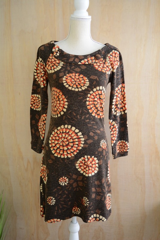 red and brown sweater dress Urban Chic Sweater Dress - Mocha Rust, Medium | Hazel and Olive main image 0