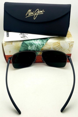 Pre-owned Maui Jim Polarized  The Bird Sunglasses Mj 835-02c Gunmetal Frame Grey Lenses In Gray