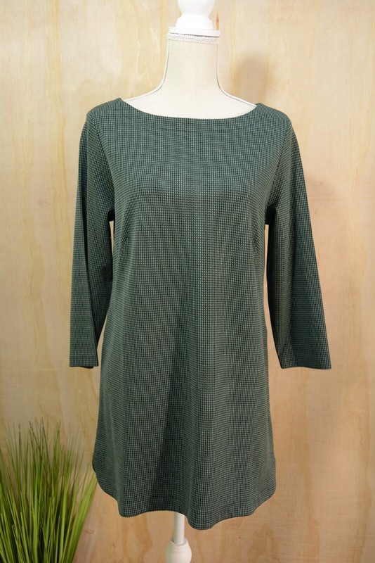 dark green tunic dress