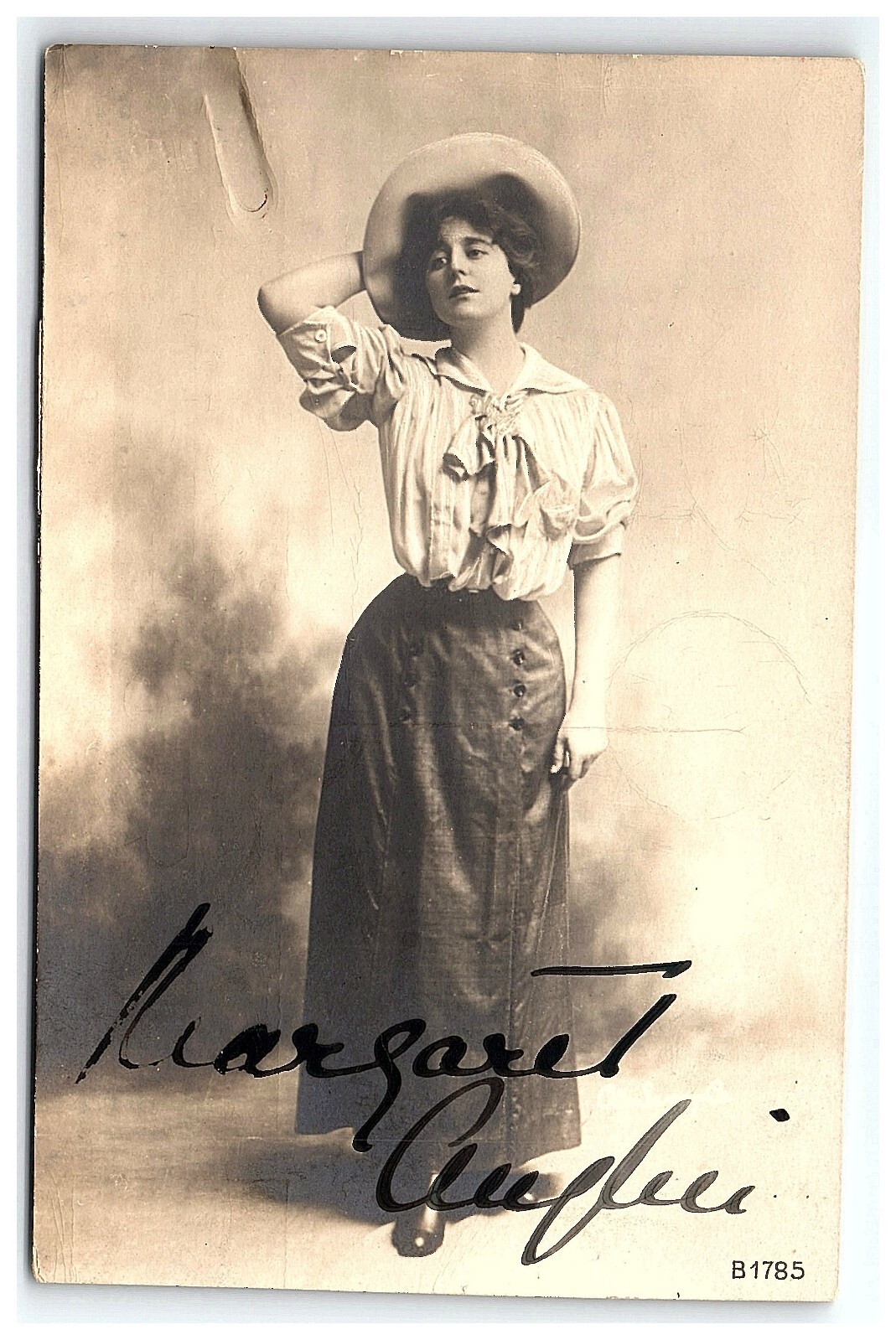 1901-1906 Anglin Margaret Postcard Actress Rppc Theater Broadway Signed Marker