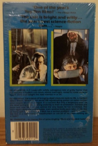 Re-Animator (1985 Vestron Video BETA Tape) BRAND NEW
