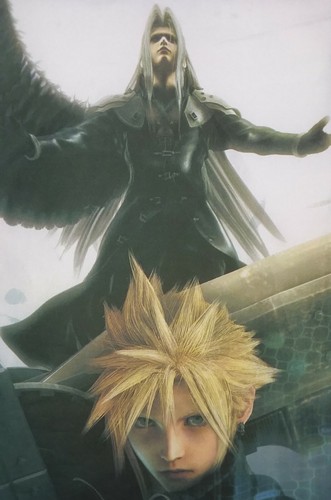 CLOUD / FINAL FANTASY VII Video Game ADVERTISING Color Fabric Hang Poster Banner