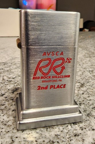 ZIPPO BARCROFT TABLE LIGHTER #4 RED ROCK HILL CLIMB 2ND