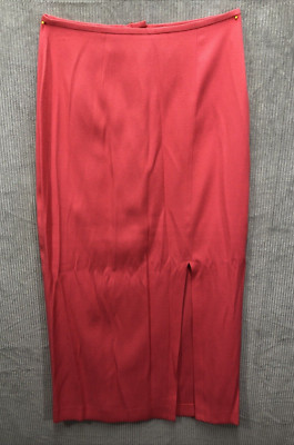 Vintage David Benjamin Women's Aline Skirt Separate Size 6 Pink Split