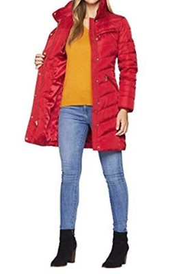 Pre-owned Michael Kors Authentic Church Women's Winter Down Hooded Parka Coat Red Size Xl