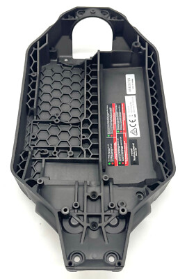 RUSTLER ULTIMATE - CHASSIS (Charcoal gray 6723X plate Traxxas 67097-4