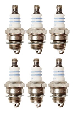 Bosch Set of 6 Super Plus Small Engine Spark Plugs Nickel