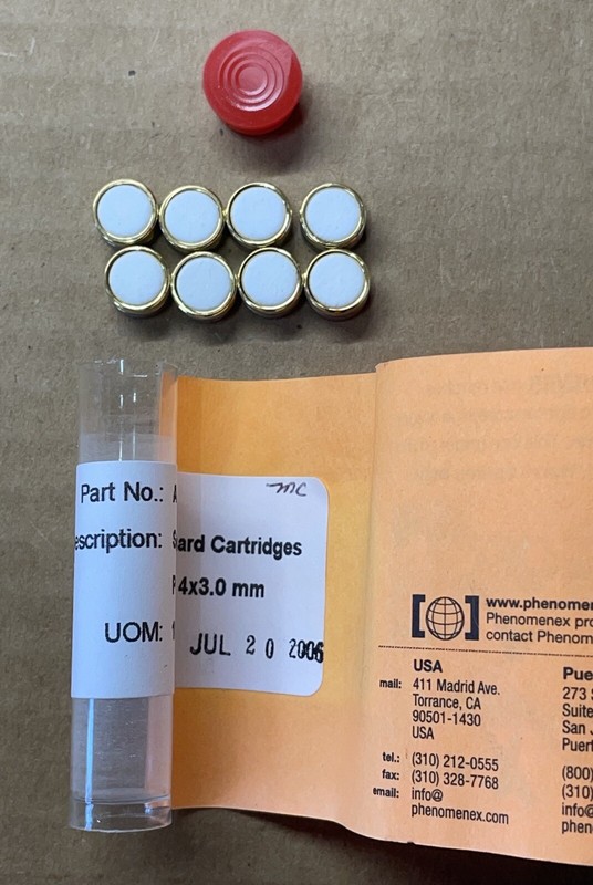 Phenomenex SecurityGuard Cartridges, Polar-RP 4 x 3.0mm ID, AJ0