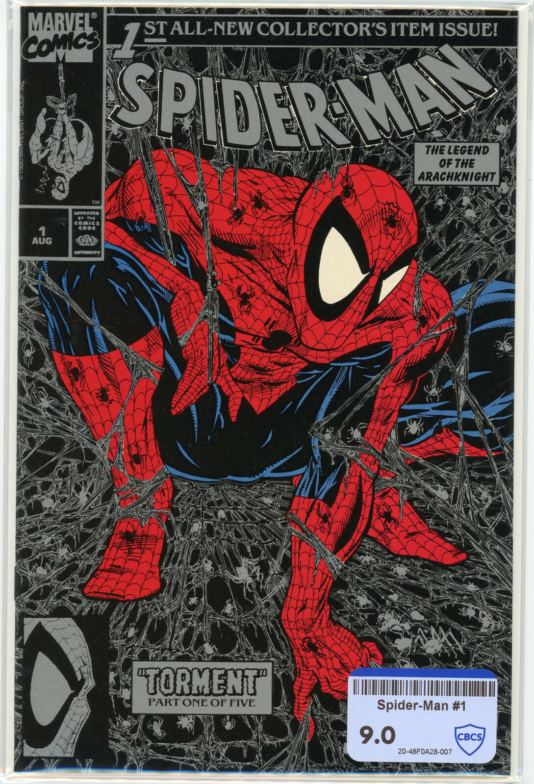SPIDER-MAN #1 | CBCS RAW 9.0 | Silver Variant | Torment Todd