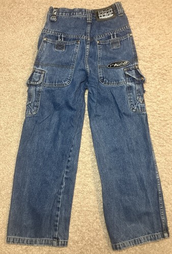 Vintage Paco Jeans Boys YOUTH Baggy Cargo Utility Skater