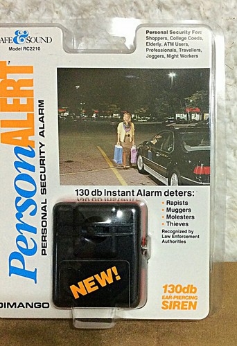 Safe Sound Person Alert Personal Safety Alarm 130DB Loud Siren Panic Keychain