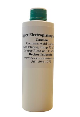 24K Gold/Chrome Plating Copper Solution, 4oz, Industrial Grade,