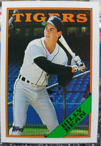 1988 Topps Billy Bean Baseball Card Detroit Tigers #267 Billy Ball Legend