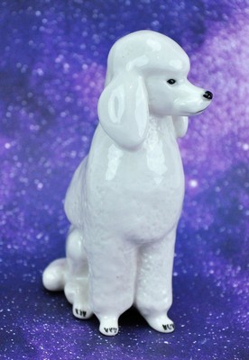 Russian USSR LFZ Lomonosov Porcelain Factory Poodle Figurine 6