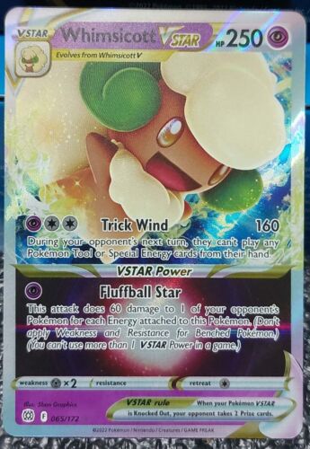 Whimsicott VSTAR 065/172 Brilliant Stars Holo Ultra Rare Whimsicott VSTAR 065/172 Brilliant Stars Holo Ultra Rare