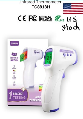 No Touch Infrared Digital Forehead Thermometer Baby Adult Body Temperature Gun