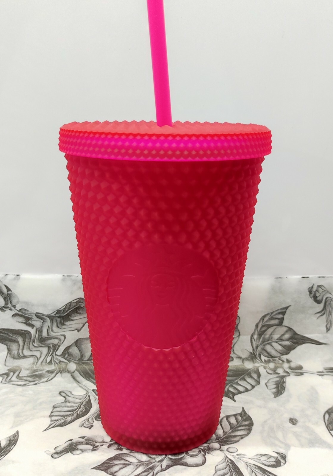 Starbucks Pink Studded Cold Cup Tumbler Soft Touch Grande