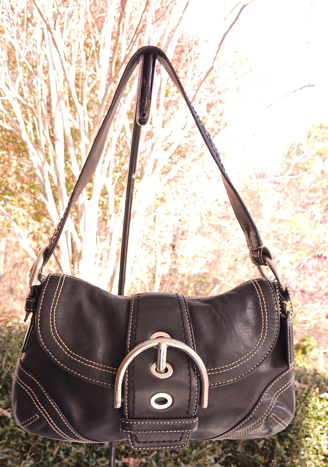 バッグ coach Soho Hobo accessory pouch leather バッグ coach Soho Hobo accessory pouch leather Vintage Coach