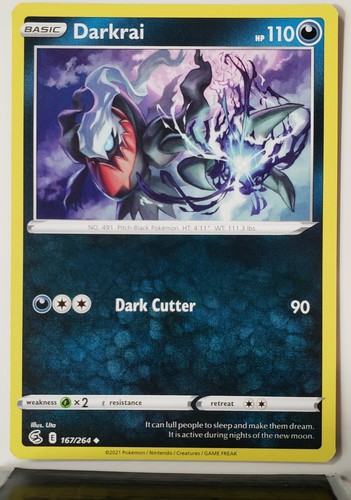 【セット】観音様 Darkrai 167/264 - NM / M - Fusion Strike Pokemon Card $2