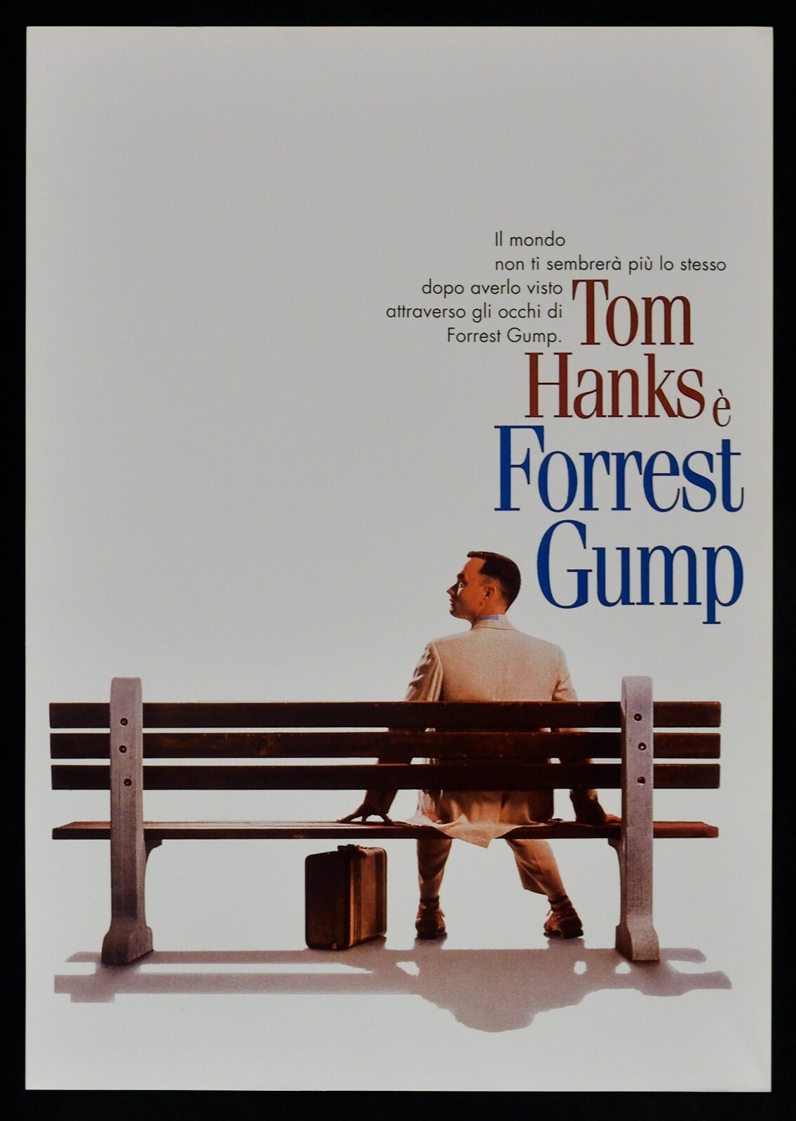 locandina FORREST GUMP Tom Hanks Bus Nike Cortez Running Robert Zemeckis E13