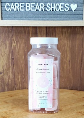 Joon X Moon Pink Champagne Sugar Scrubs 10 Oz ~ New, Sealed