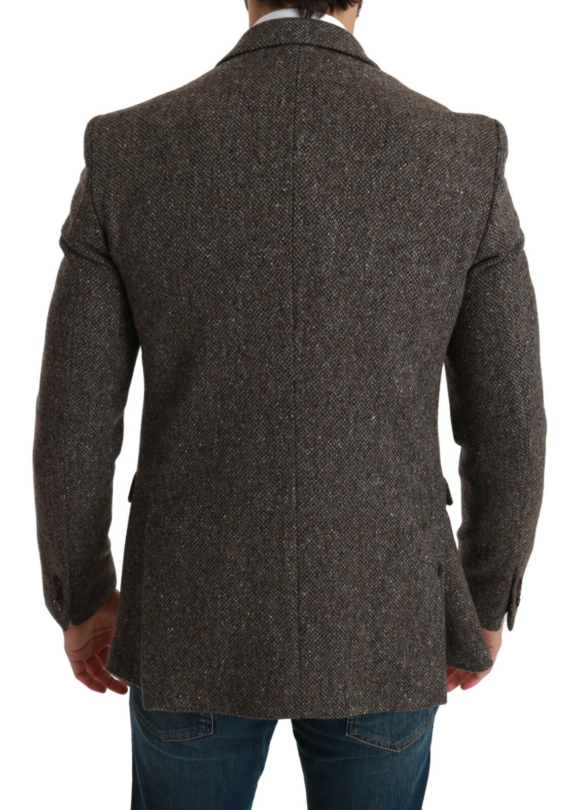 Pre-owned Dolce & Gabbana Blazer Wool Brown Jacket Formal Coat It48 / Us38 / M Rrp $1700