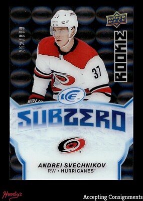 2018-19 Upper Deck Ice Sub Zero #SZ32 Andrei Svechnikov 253/999 ROOKIE RC