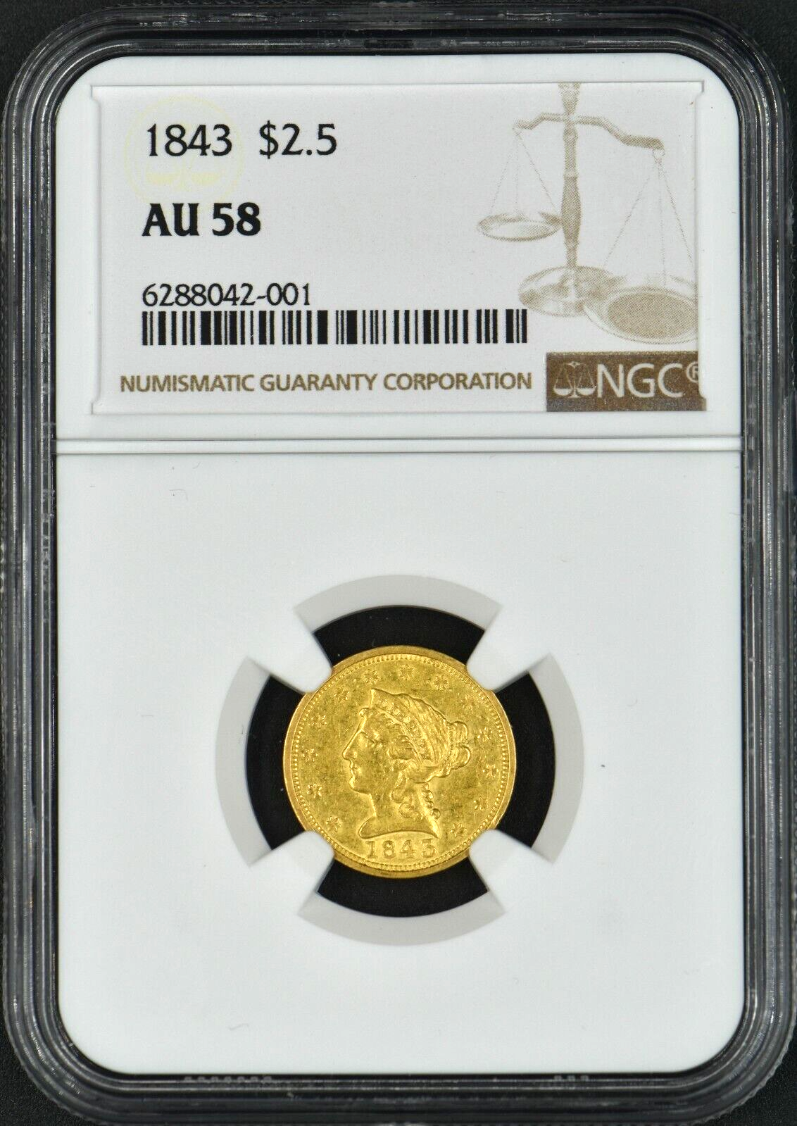 安政二分金 PCGS AU58 安政二分判金 安政3年～ PCGS AU58 極美品 | ミスターコインズ