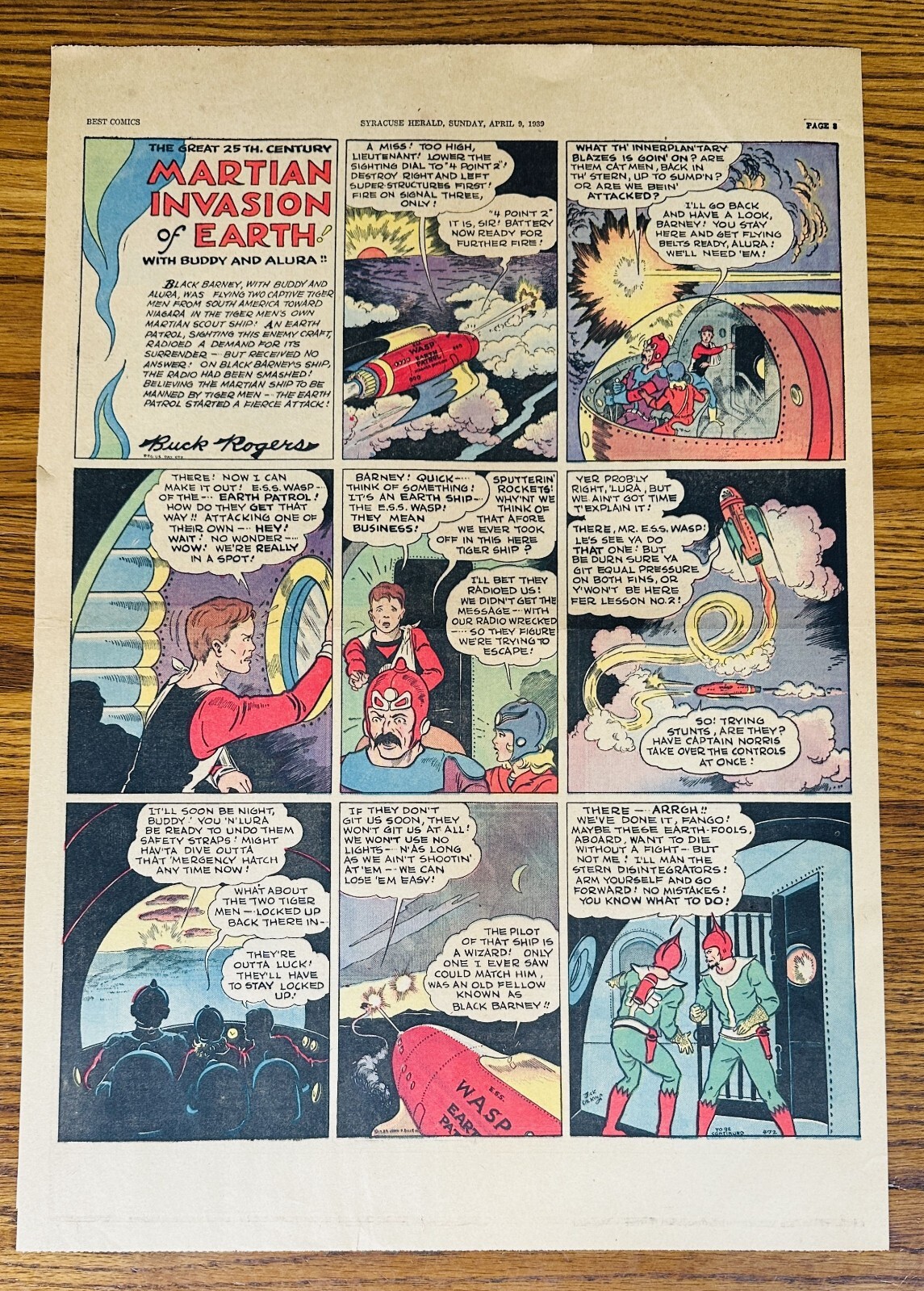 1930's AMERICA'S GREATEST Sunday COLOR COMIC SECTION Full